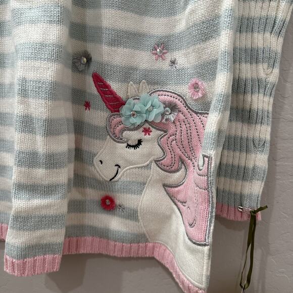 NWT Shrinking Violet Unicorn Appliqué Sweater Dress - Picture 4 of 8